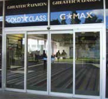 framed aluminum doors